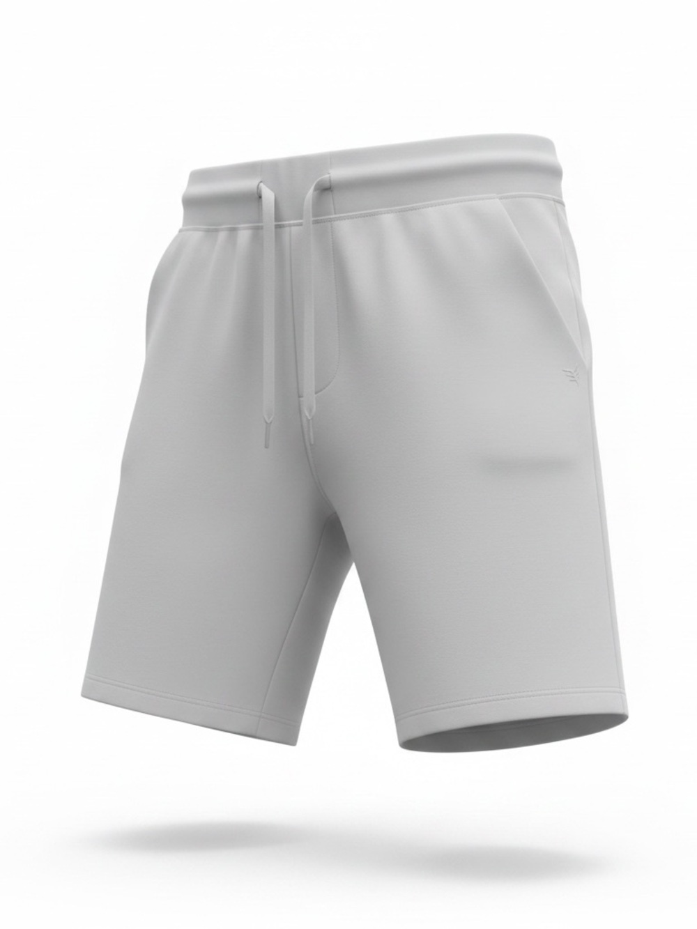 Cozy Earth Men's Jogger Shorts Casual Drawstring. Size Medium Light Grey ultra-